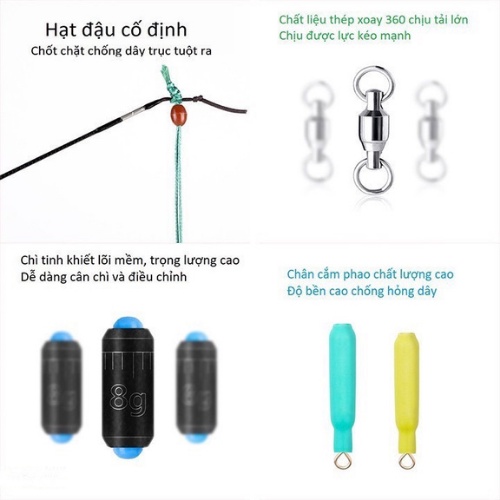 Trục Câu Đài Buộc Sẵn Nylon Cao Cấp Long Vương, Trục Săn Hàng Chuyên Câu Cá Lớn Bọc Silicon Siêu Bền