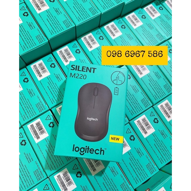 Chuột Không Dây Logitech M220- Có Công Tắc On/Off - Độ Nhạy Cao - Bảo Hành 12 Tháng