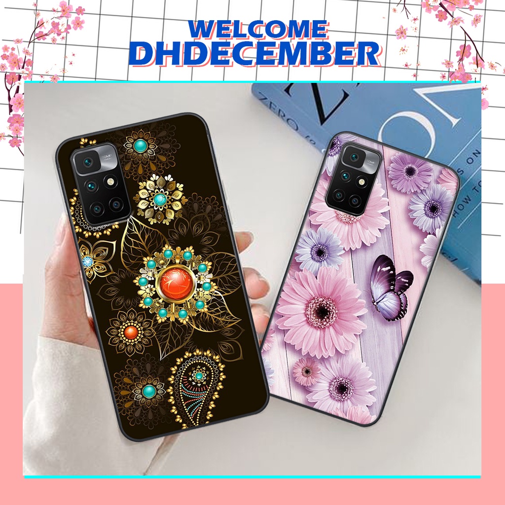 Ốp lưng Xiaomi REDMI 10 in hình hoa tinh tế , mới mẻ DH DECEMBER