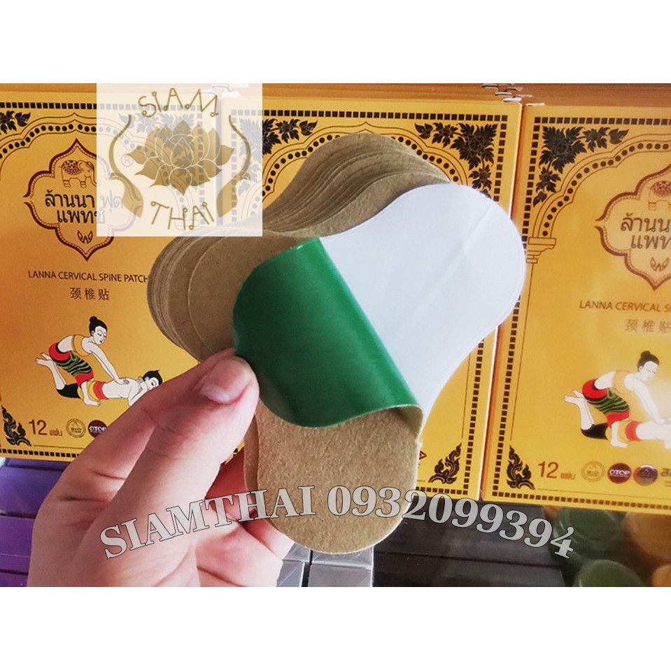 [Hộp 12 Miếng] Dán Vai Gáy Đông Y Thảo Dược Lanna Thái Lan Giảm Đau Nhức, Thoái Hóa Cột Sống | BigBuy360 - bigbuy360.vn
