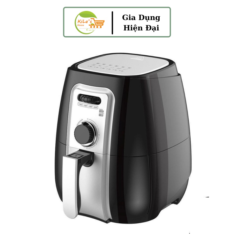 Nồi Chiên Không Dầu, Máy Chiên Không Dầu SUNHOUSE SHD4025 Đen 3L- Tách Béo, Chiên Nướng Dễ Dàng, Bảo Vệ Sức Khoẻ