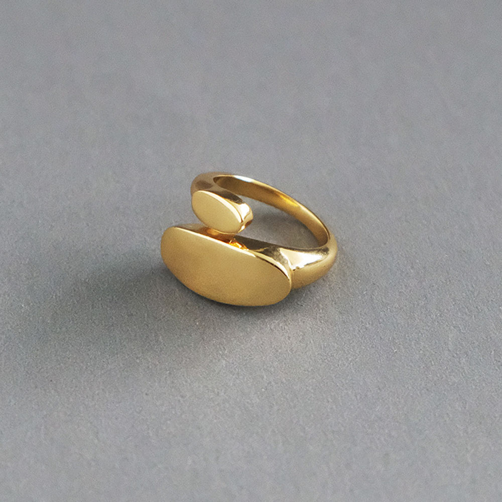 Nhẫn đeo tay thiết kế hình học đơn giản độc đáo