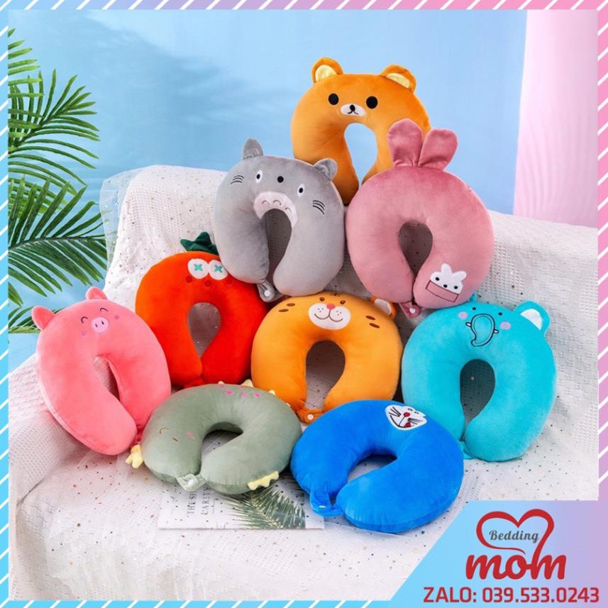 Gối Chữ U Kê Cổ, Gối Kê Cổ Chống Đau Mỏi Vai Gáy Văn Phòng, Đi Máy Bay, Du Lịch Nhiều Màu [𝑴𝒐𝒎 𝑩𝒆𝒅𝒅𝒊𝒏𝒈 𝑺𝒉𝒐�