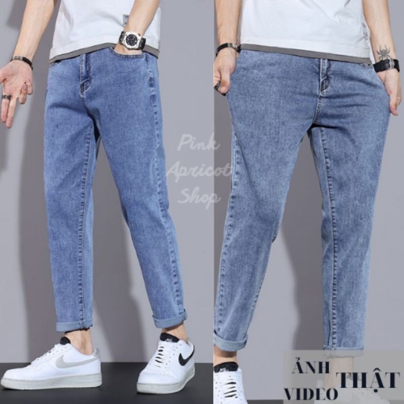 Quần bò jean baggy nam unisex hottrend 2021 Pink Apricot Shop | BigBuy360 - bigbuy360.vn