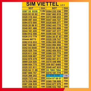 SIM ĐẸP, SIM PHONG THỦY hottt
