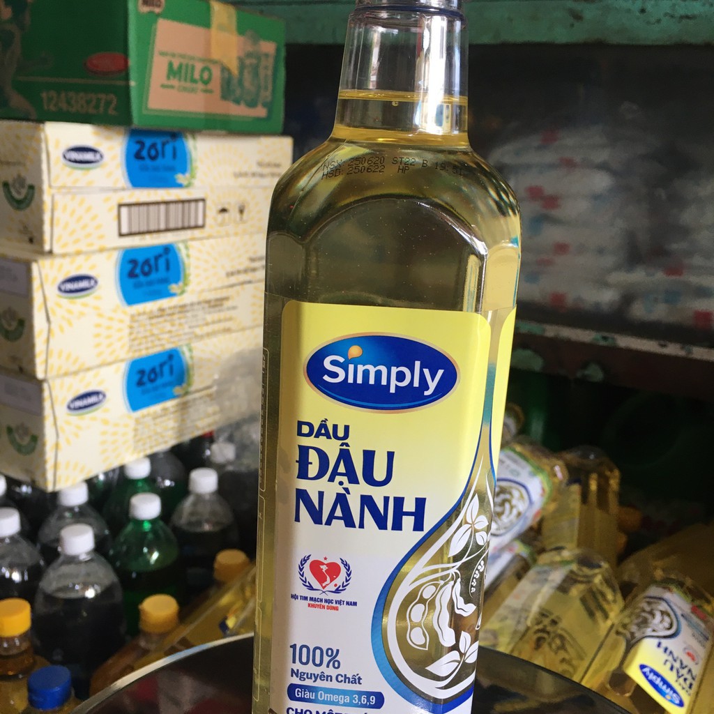 Dầu ăn Simply đậu nành 1L - Date Mới