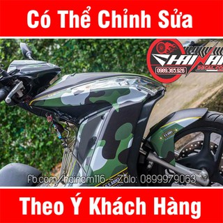 Tem Trùm Air Blade Xanh Đen Camo
