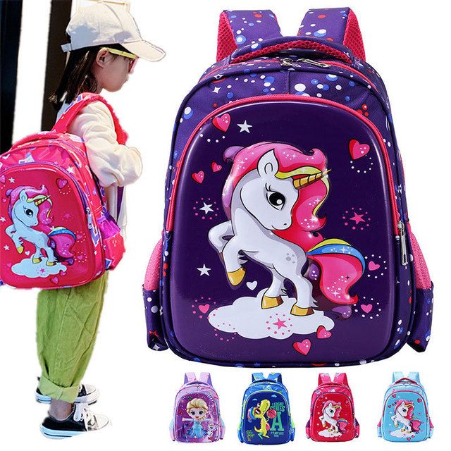 Balo cho bé mẫu giáo đi học 10 hình lựa chọn ( Pony, Elsa , siêu nhân, khủng long)