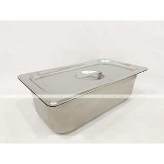 KHAY INOX GN 1/4 ĐỰNG THỰC PHẨM / TOPPING - INOX 18/10 (304) DÀY 0.7MM
