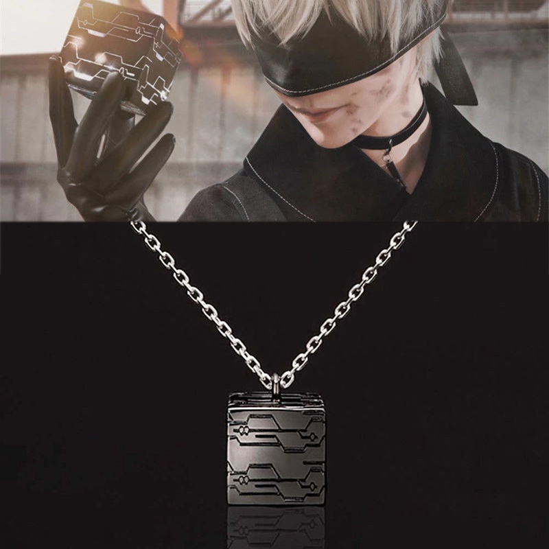 Vòng cổ Mặt Khối Lập Phương NieR Automata Hóa Trang Unisex
