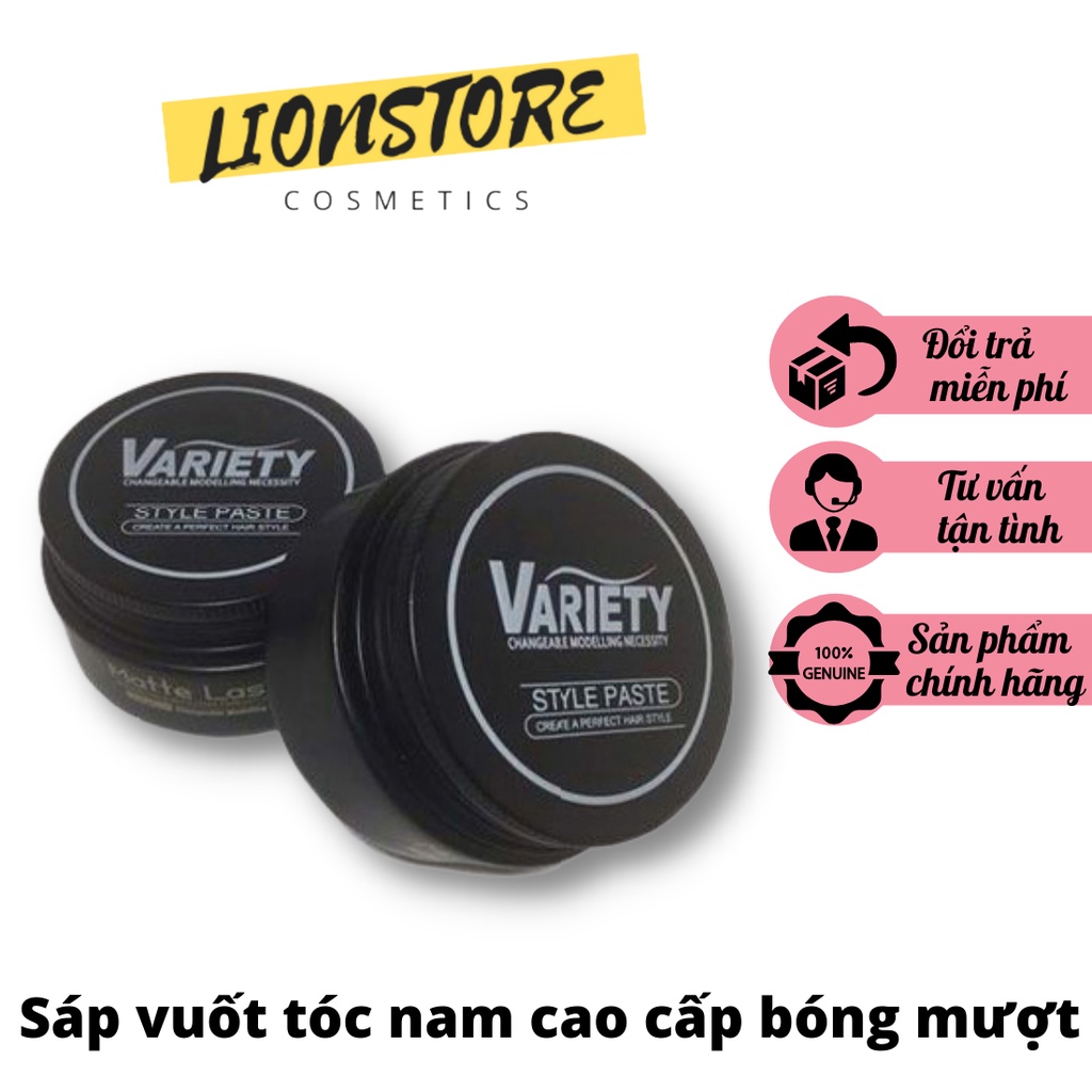 Sáp vuốt tóc undercut giữ nếp cao cấp bóng mượt Variety 100ml