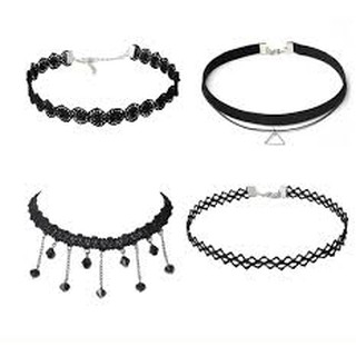 Vòng cổ choker bộ 4 cái cá tính