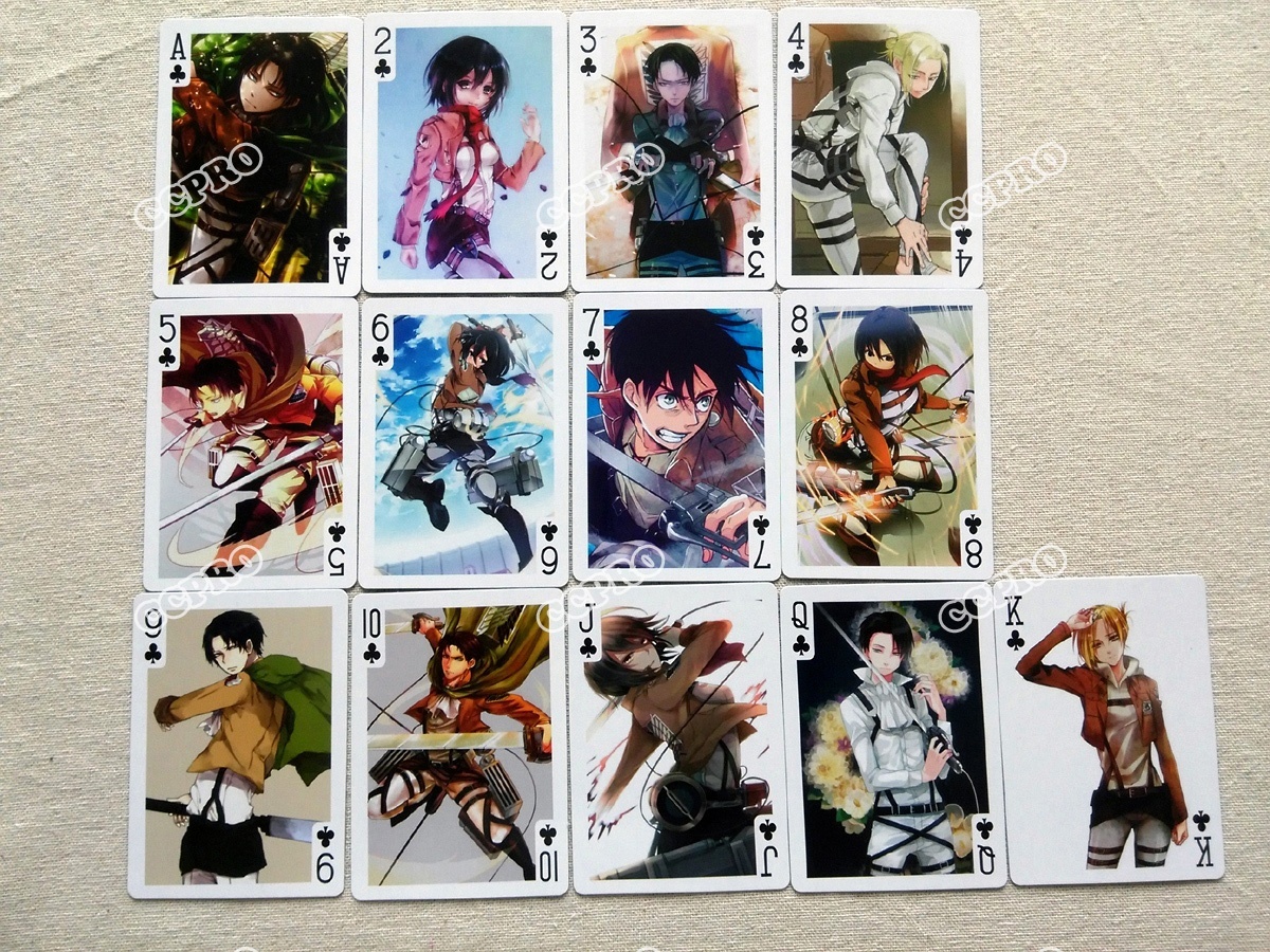 Bộ Bài Poker Phong Cách Anime Attack On Titan