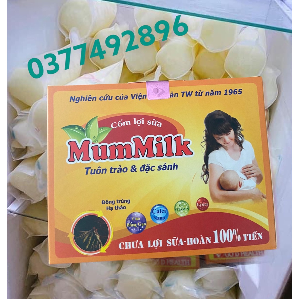 Bột ngũ cốc lợi sữa Việt Lộc + Cốm mummilk yến sào - Dành cho bà bầu, Ngũ cốc dinh dưỡng - [Chính hãng] đủ tem mã vạch