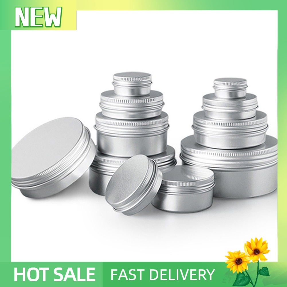 (Hàng Mới Về) Hộp Nhôm Mini Đựng Son Dưỡng Móng Tay / Mỹ Phẩm Tiện Dụng