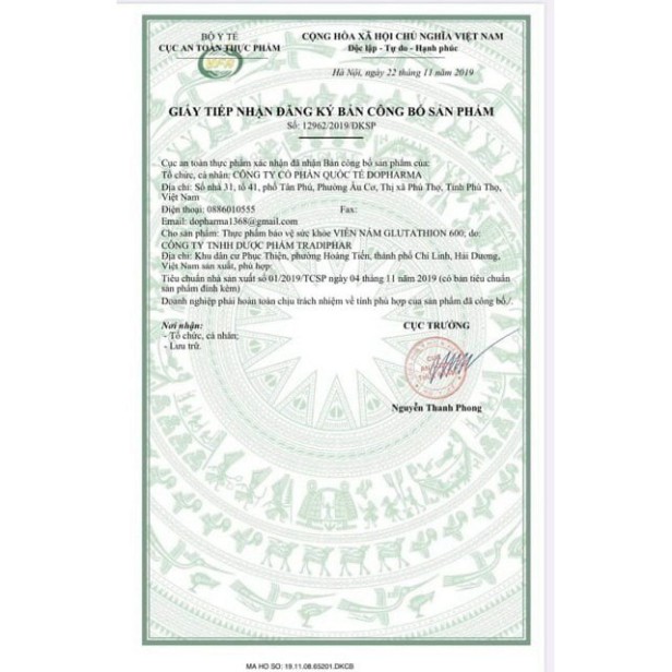 Viên Uống Trắng Da Mờ Nám GLUTATHIONE 600 ĐR LACIR | BigBuy360 - bigbuy360.vn