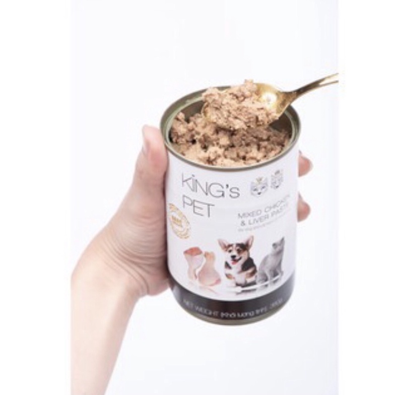 KINGsPET pate cho mè0 và giò heo hầm nước dùng cho chó