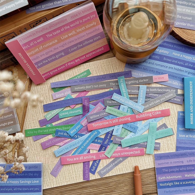 Bộ 20 Sticker Chữ Alphabt Dễ Thương Dán Trang Trí Sổ Tay
