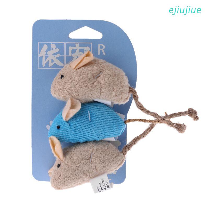 Set 3 chuột giả đồ chơi cho mèo cưng