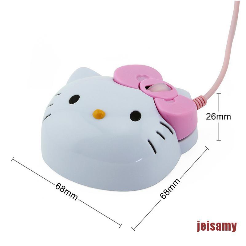 Chuột Quang Chơi Game Có Dây Hình Hello Kitty 3d Usb 2.0 Pro