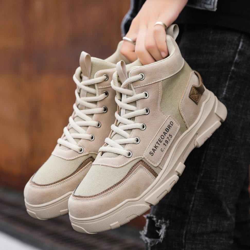 Giày Nam TKT-MS38 Giày Sneaker Nam Cổ Cao Phong Cách Phượt Bụi Chính Hãng TKT STORE Size (39-43) | BigBuy360 - bigbuy360.vn