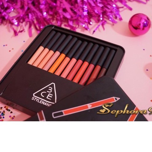 Son bút chì màu siêu xinh 3CE Stylenanda Drawing Lip Pen