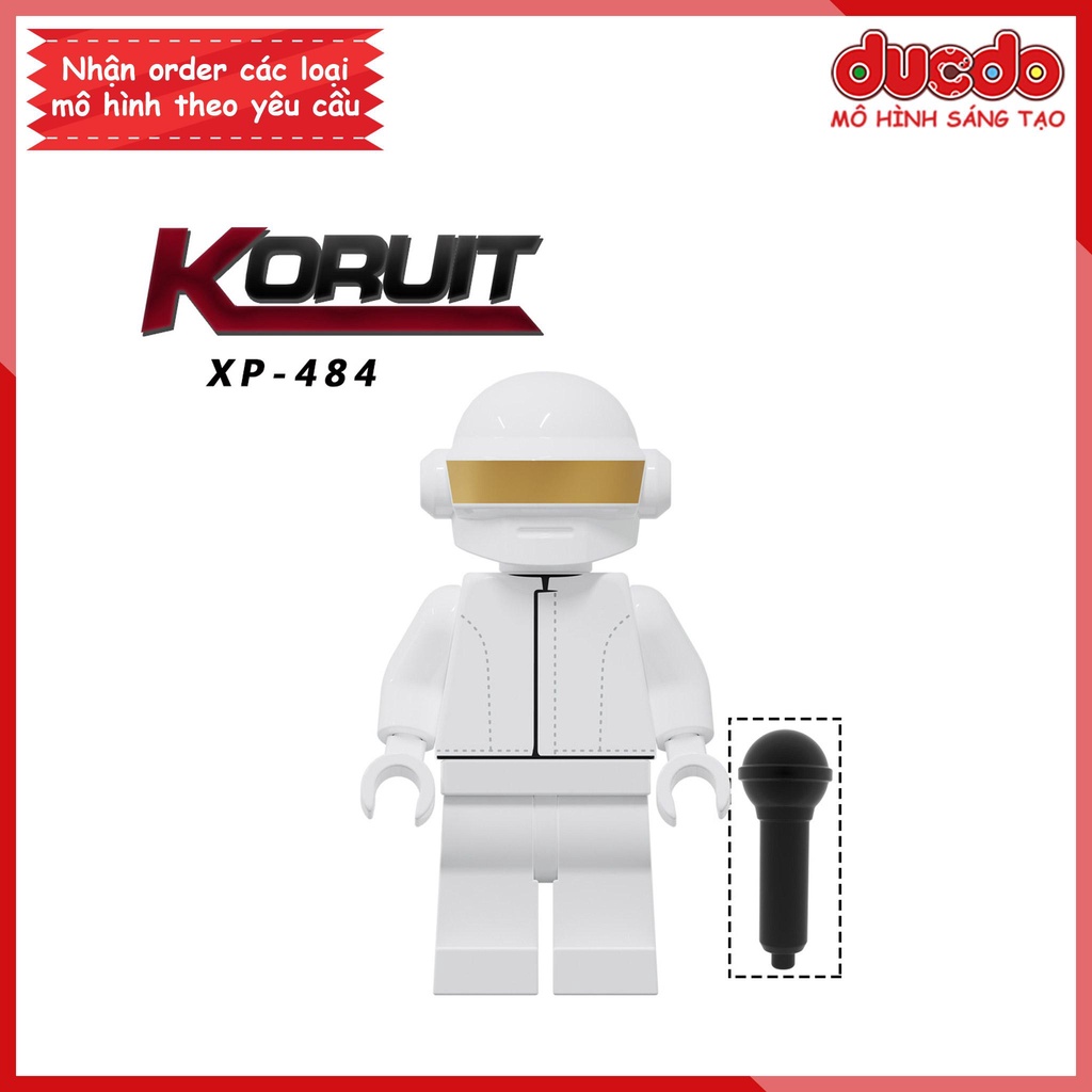 Minifigures nhân vật Nhóm Nhạc Nổi Tiếng Daft Punk - Đồ chơi Lắp ghép Xếp hình Mô hình Mini KORUIT KT1063