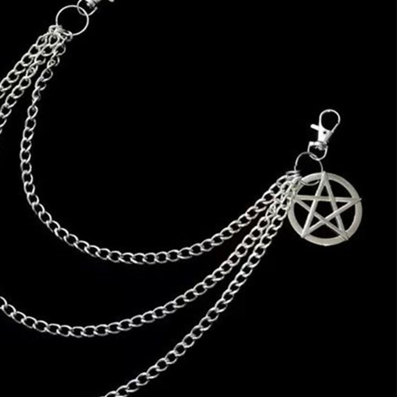 Dây Xích Đeo Hông Nhiều Lớp Phong Cách Punk Hip Hop Cá Tính