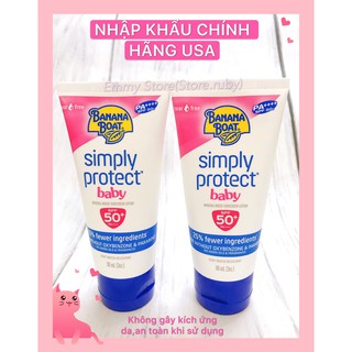 Kem Chống Nắng Cho Bé Banana Boat Simply Protect Baby SPF50+ PA+++ 90ml