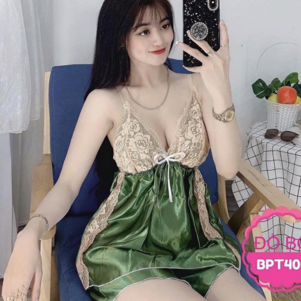 Đồ ngủ sexy DN1 🦋 FREE SHIP 🦋 Đồ ngủ sexy lụa phi hai dây chất mịn quyến rũ dễ thương | BigBuy360 - bigbuy360.vn