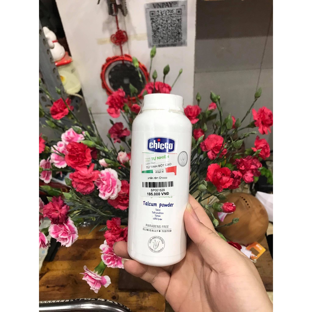 Phấn rôm tinh bột Gạo Chicco