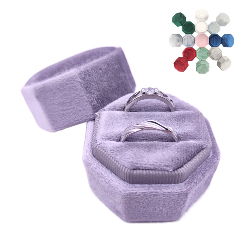 Hộp Đựng Nhẫn Cưới / Đính Hôn Bằng Nhung Nhiều Màu Sắc