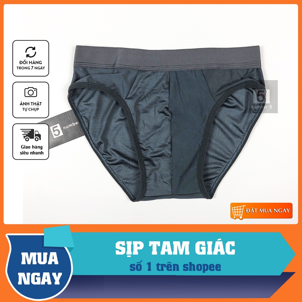 Quần Sịp Nam Tam Giác Cao Cấp, Sợi Cotton Mềm Mịn Co Giãn 4 Chiều, Thoáng Mát Cả Ngày [TR]