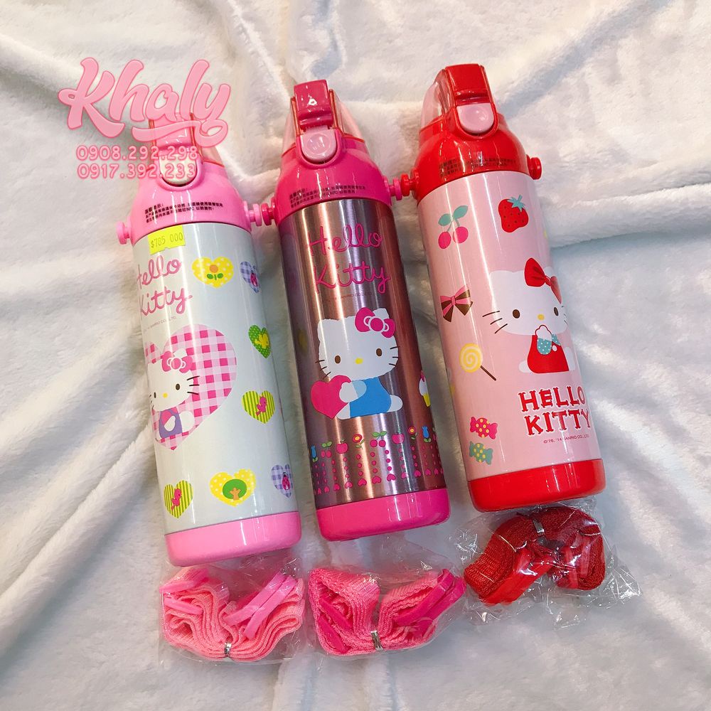 Bình nước giữ nhiệt hình Hello Kitty siêu hot cho trẻ em, bé gái - (500ml)