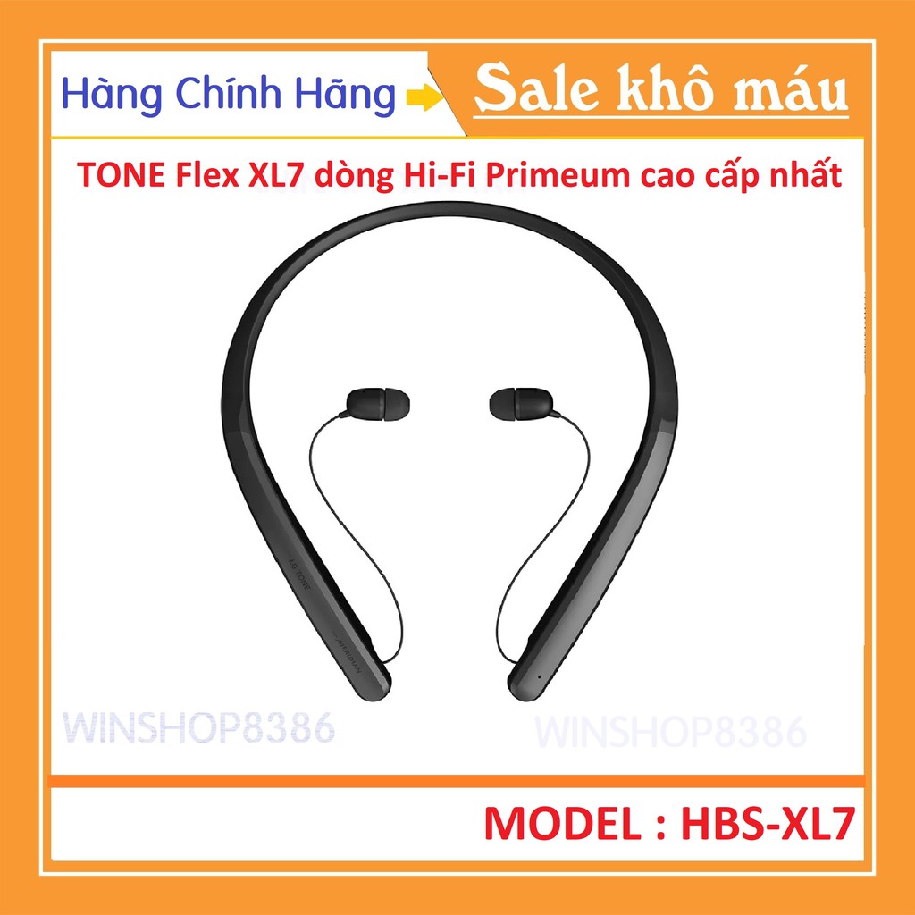 Tai nghe không dây LG TONE Flex HBS-XL7 - 100% Hàng Chính Hãng