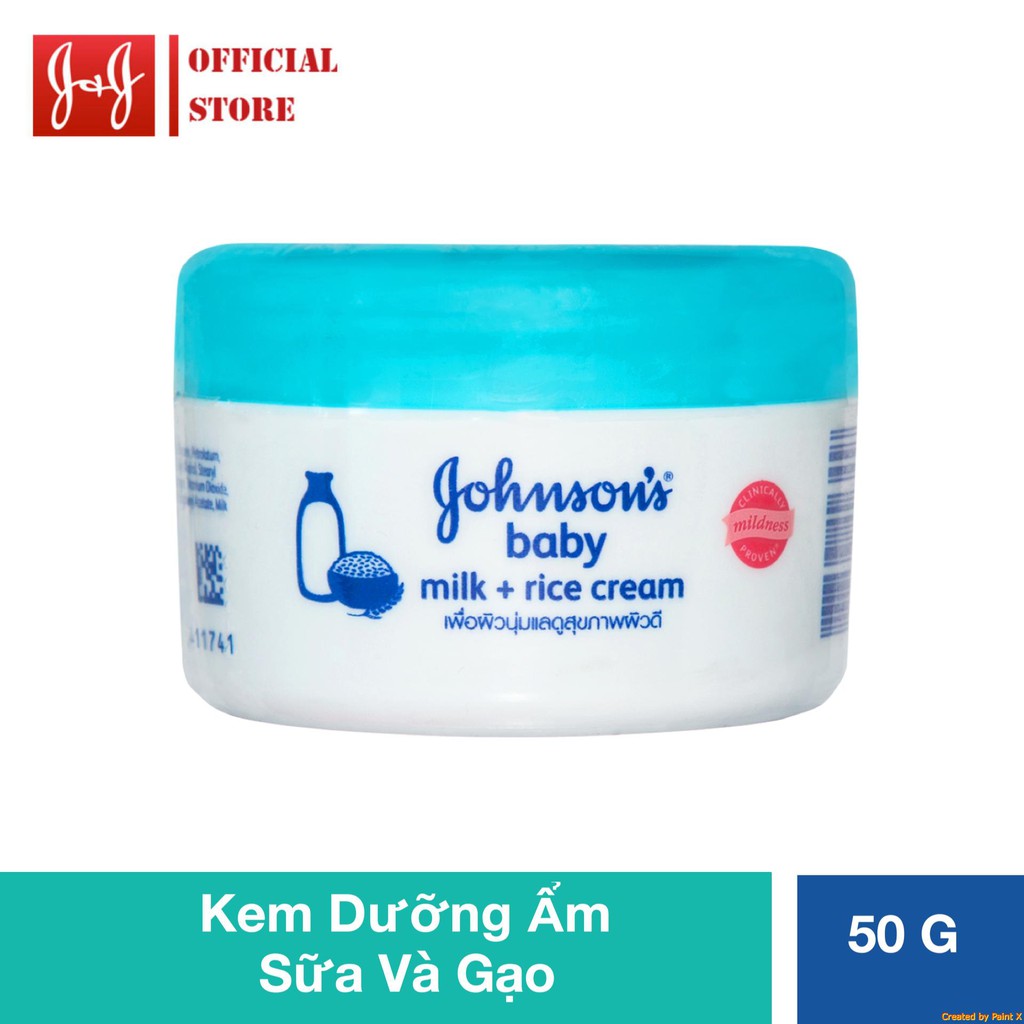 Kem dưỡng ẩm Johnson's Baby Milk Cream 50g