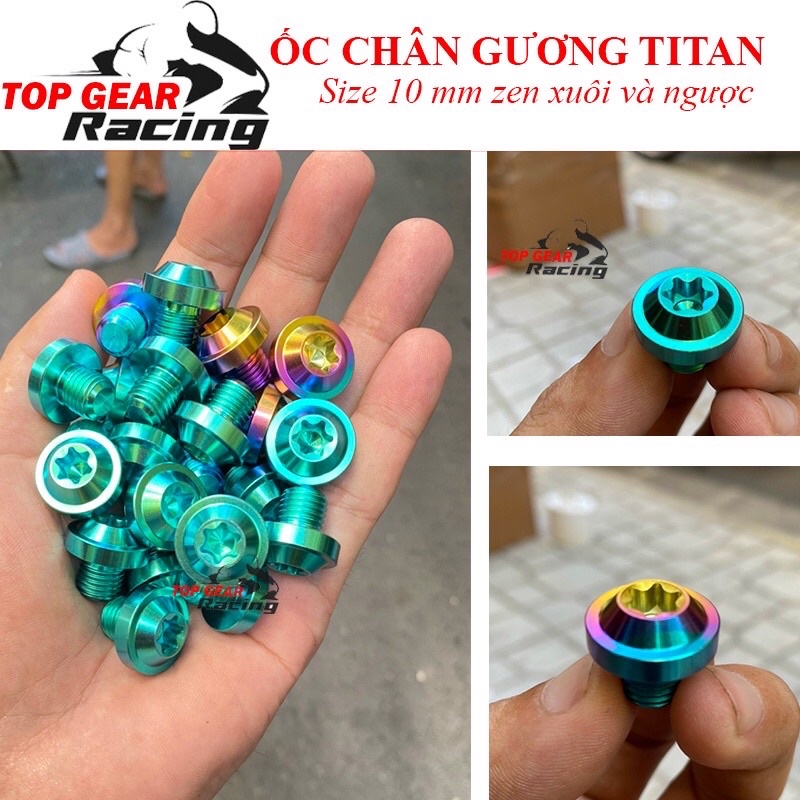 Ốc chân gương xanh lục bảo GR5 cho xe máy Honda, Yamaha zen xuôi