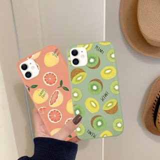 Ốp điện thoại mềm họa tiết trái cam/kiwi đẹp mắt dành cho IPhone 13 12 11 Pro ProMAX 6 6plus 8 Plus 7 7plus Se2020 X XS XR XSMAX