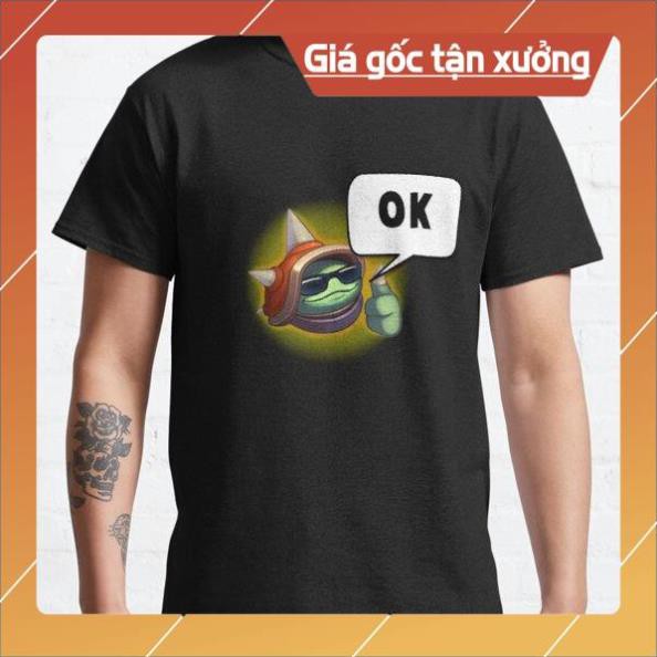 HOT -  Áo thun Rammus Emote  "OK" League of Legends Classic T-Shirt (Liên minh huyền thoại)  - loại đẹp