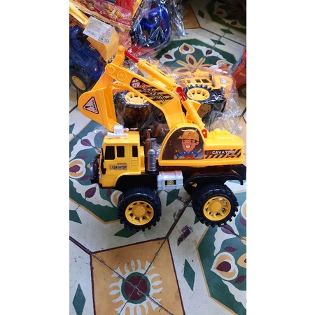 Cẩu múc màu vàng siêu to ,cẩu công trình