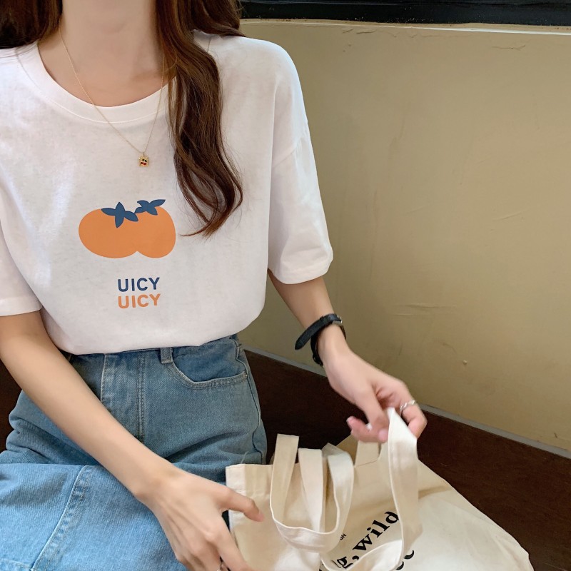 Áo Thun HIIXIIVI ngắn tay phong cách Hàn Quốc 2021 cho nữ
