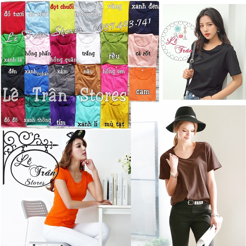 ÁO THUN TRẮNG ÁO THUN ĐEN ÁO THUN NỮ ĐẸP ÁO THUN NỮ GIÁ RẺ ÁO THUN GIÁ SỈ  LÊ TRÂN STORES | BigBuy360 - bigbuy360.vn