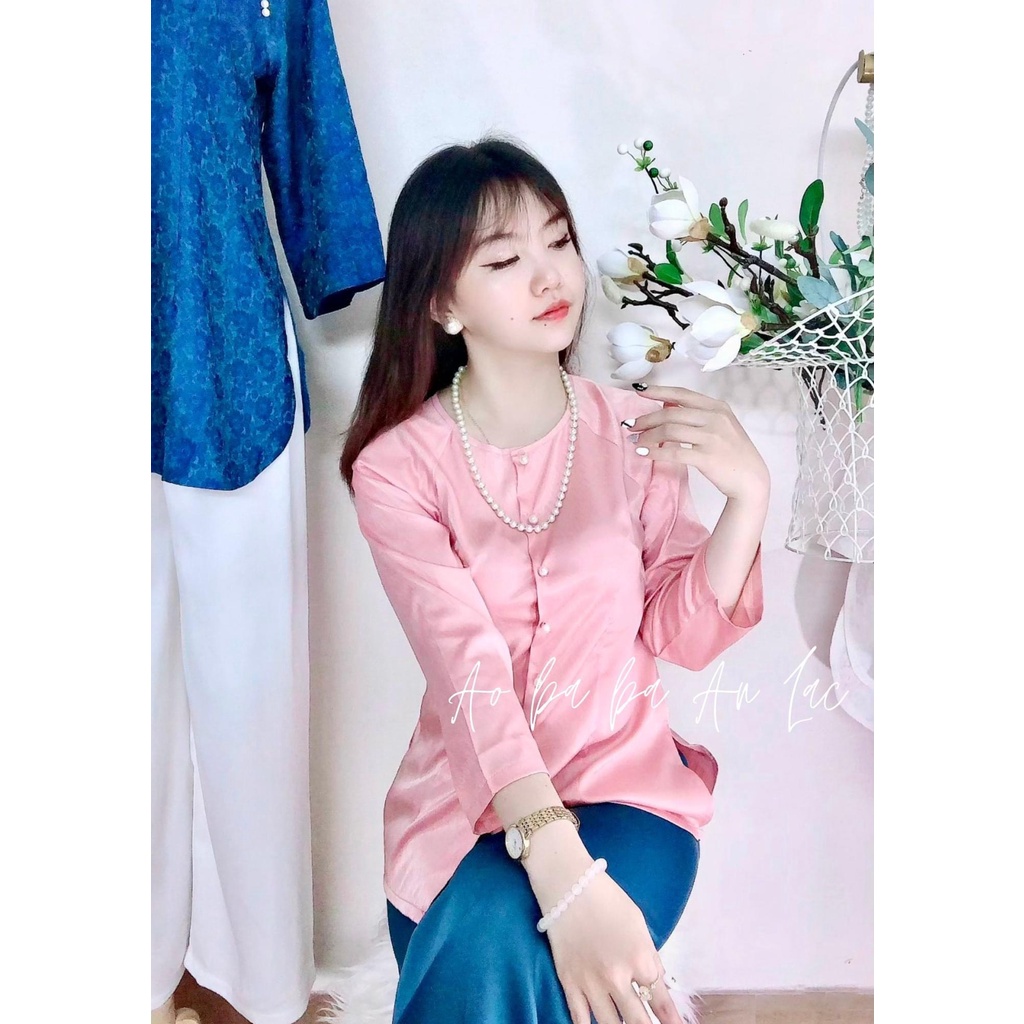 Bộ Bà Ba Lụa Trơn Cao Cấp - Đồ Lam Đi Chùa Nữ Chất Lụa Mềm Mịn Ko Bai, Ko Xù Mặc Cực Sang Chảnh Và Thoải Mái