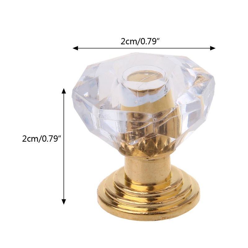 Set 10 Tay Nắm Ngăn Kéo Tủ Bằng Acrylic Tiện Dụng Cho Gia Đình