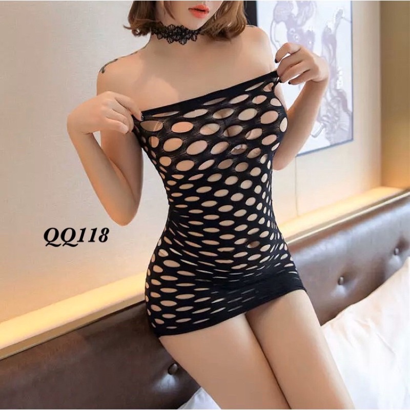 Che tên sp - Bộ đồ cosplay ren lưới siêu sexy