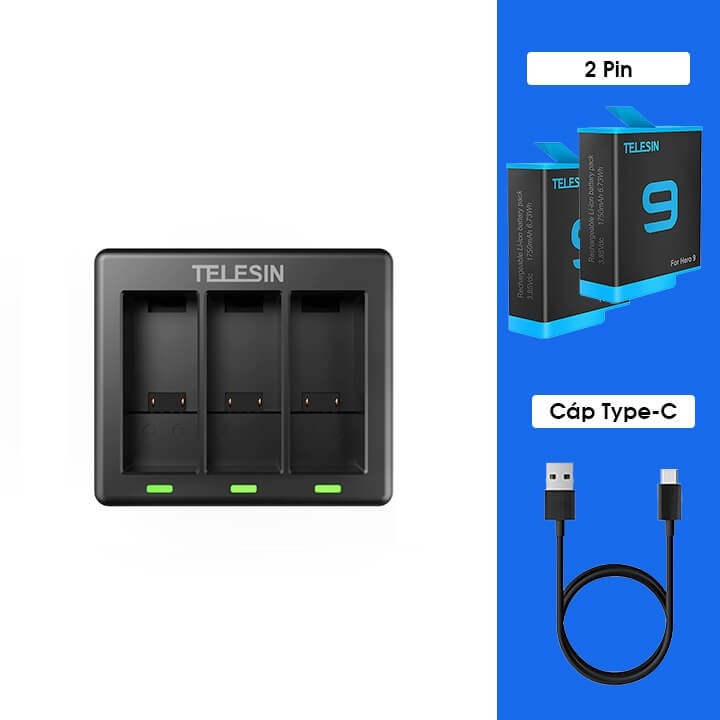 Pin GOPRO 10 / GOPRO 9 Telesin chính hãng