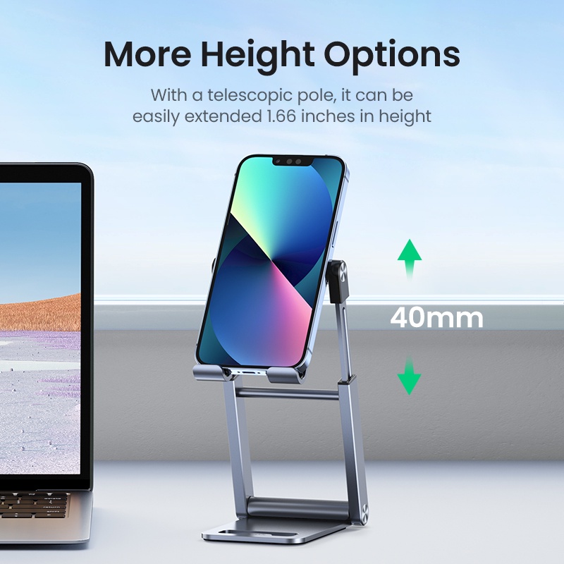 Ugreen Giá Đỡ Điện Thoại Bằng Nhôm Cho iPhone 13 12 Xiaomi Samsung Huawei