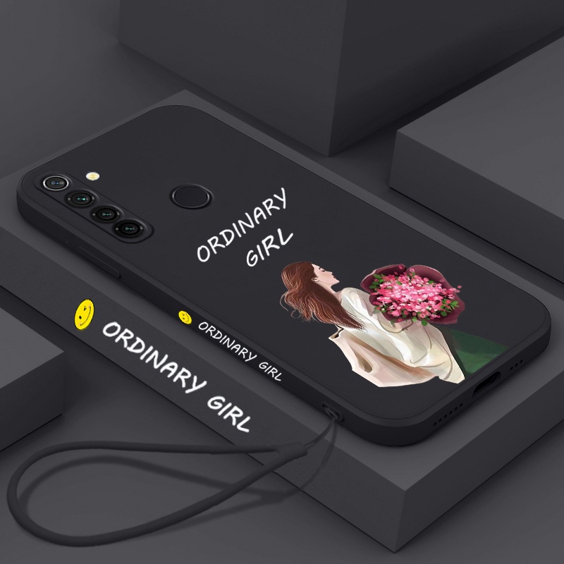 Ốp Điện Thoại TPU Dẻo Họa Tiết Hoa Xinh Xắn Kèm Dây Đeo Cho realme 5 5i 5 pro 6 6i 6 pro c3