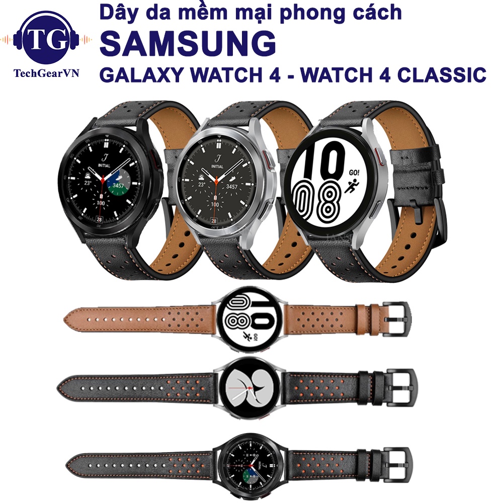 [Galaxy Watch 4] Dây da mềm mại phong cách Samsung Galaxy Watch 4, Watch 4 Classic