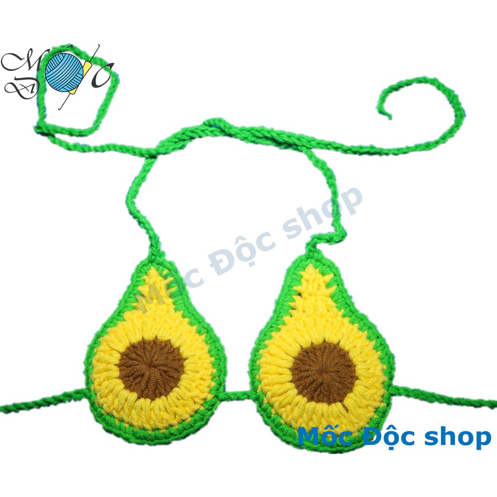 [Hỏa tốc HCM] Bikini 2 mảnh cho bé gái sơ sinh - 1 tuổi - trái bơ